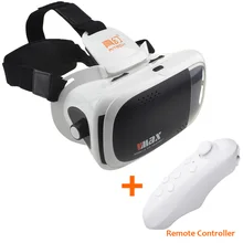 New VMAX Virtual Reality Glasses Immersive 3D VR Glasses Helmet VR Box Large Field of View with Remote Control Free Shipping