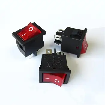 

ON/OFF button boat toggle switch 6A 250V push button switch with lamp for machine or equipment,200pcs/lot