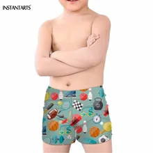 INSTANTARTS Дети Мальчики Купальники 3D оборудование для фитнеса шаблон летняя одежда для плавания для детей для купания и плавания плавки для мальчиков