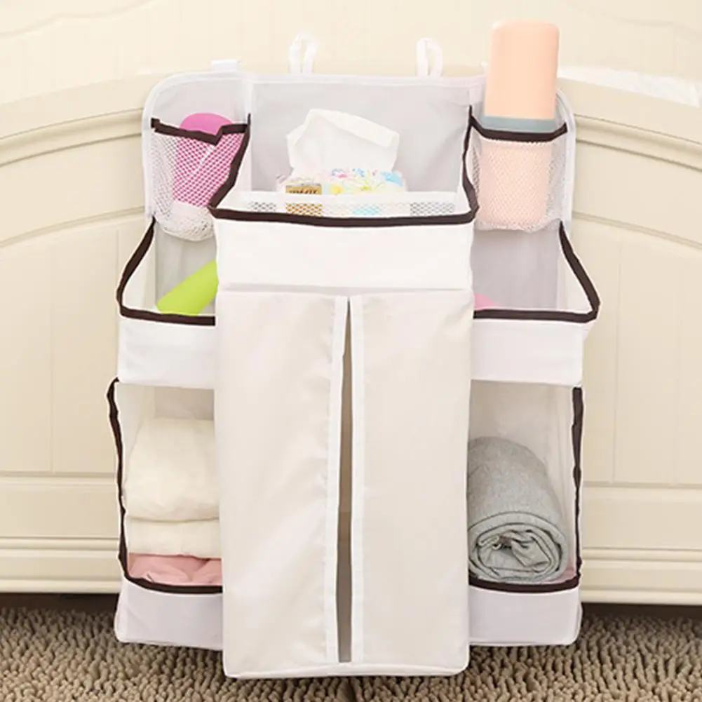

Baby Crib Children's Bed Hanging Bag Portable Diapers Bedside Organizer Bed Bumper Cradle Bag Bedding Accessories