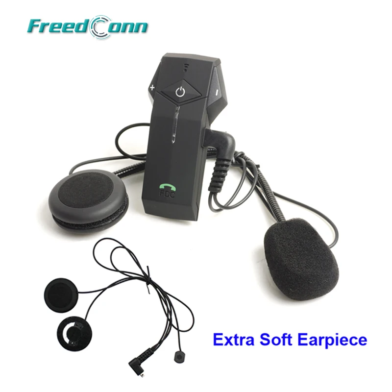 Гарнитура для мотоциклетного шлема FreedConn 1000M Bluetooth NFC FM радио + очень мягкий