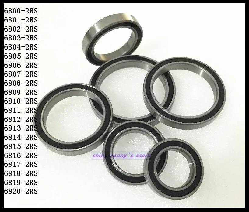 

30pcs/Lot 6805-2RS 6805 RS 25x37x7mm The Rubber Sealing Cover Thin Wall Deep Groove Ball Bearing Brand New