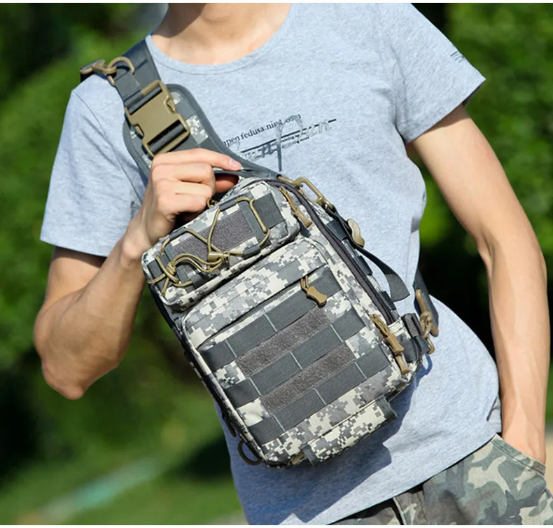 Bolsa de Peito Militar do Exército Cinto Tático Sling Bolsas Mochila Molle Caça Mochilas Ombro Acampamento Pesca Xa663wa 25 High Quality Esporte e Lazer