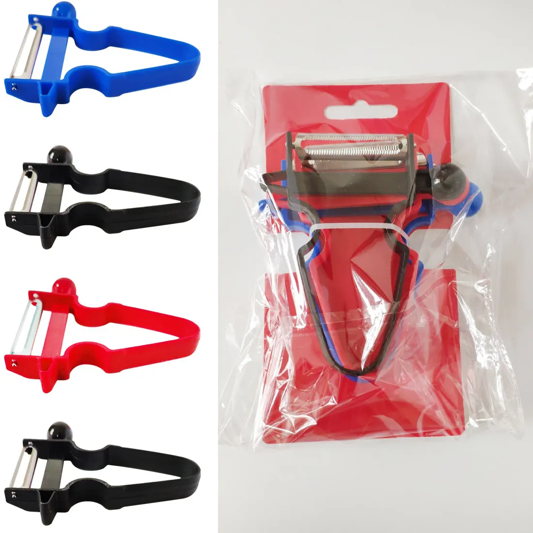 

3pcs/1pcs Magic Trio Peeler Set Shredder, Slicer, Peeler Julienne Cutter for Vegetable, Fruit, Potato, Onion-Trio Peelers