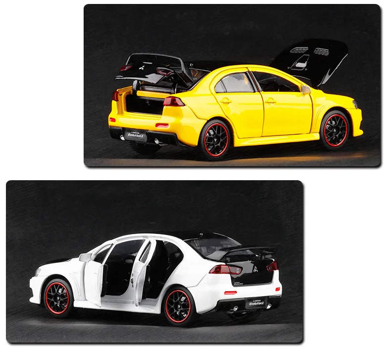 1/32 LANCER EVO X 2019 Моделирование игрушки модель машины из сплава Детские игрушки Подлинная Лицензия коллекция военный внедорожный автомобиль