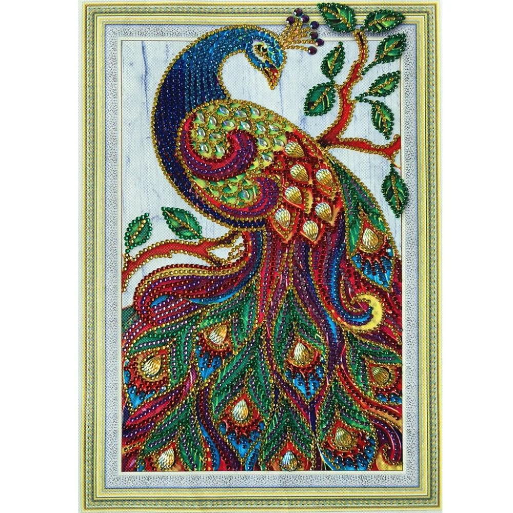 

Peacock 5D DIY Special Diamond Painting Embroidery Drill Mosaic Needlework Cross Craft Stitch Kit Home Decor