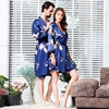 Luxury Dragon Designer Couple Silk Robes 5XL Sleepwear Women Soft Bathrobe Oversized Satin Nightgown Man Summer Home Clothing ► Photo 3/6
