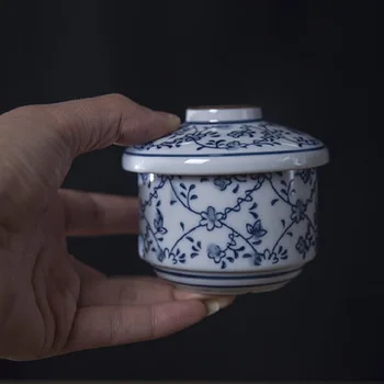 

Under glaze ceramic bowl Japanese small steamed egg soup tureen dessert bowl steamed rice
