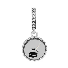 Сделай Сам бисер подвеска серебро 925 браслет Стерлинговое Серебро-ювелирные изделия хоккейные бусины для ювелирных изделий Berloque Perles