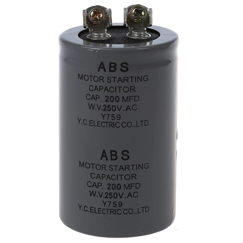 

200MFD 200uF AC 250V Screw Terminal Motor Starting Capacitor #8