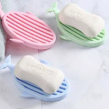 Горячая распродажа высокое качество практичные в виде мультяшного Кита со выдалбливают подставка для мыла шпатель вешалка для одежды мыльница Ванная комната Accessories9