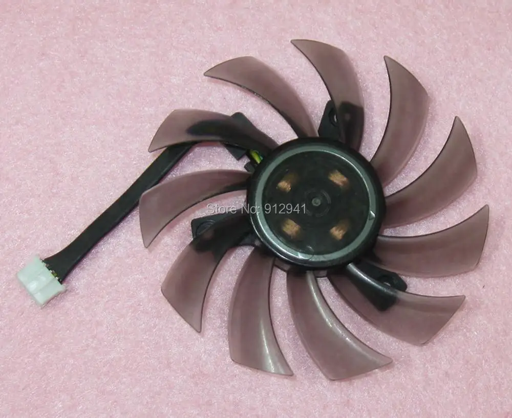 75mm MSI GTX 460 560 570 580 R6870 R6950 Fan Replacement 40mm 4Pin PLD08010S12HH