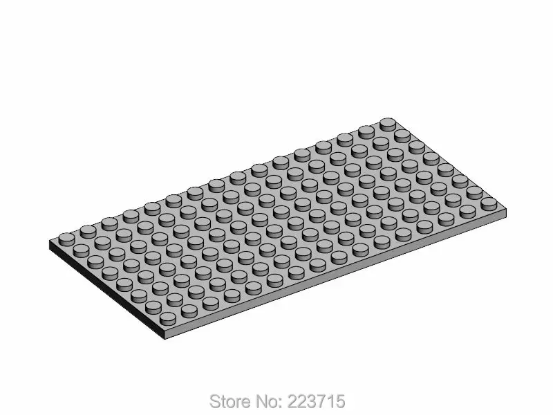 

*Plate 8x16* 92438 5pcsDIY enlighten block brick part No., Compatible With Other Assembles Particles