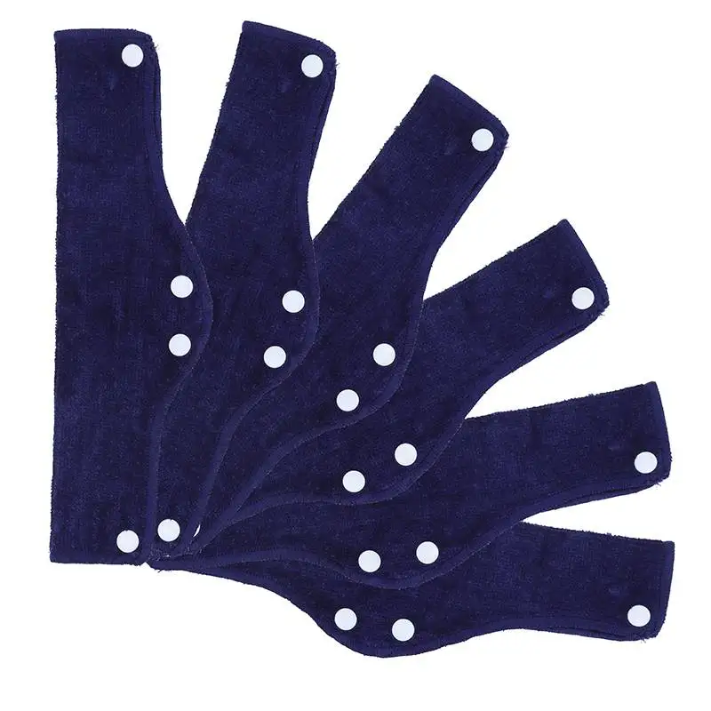 6pcs Summer Comfort Worker Helmet Tool Work Place Soft Safety Sweat Band Replacment Outdoor Hard Hat Snap-On Type Accessories