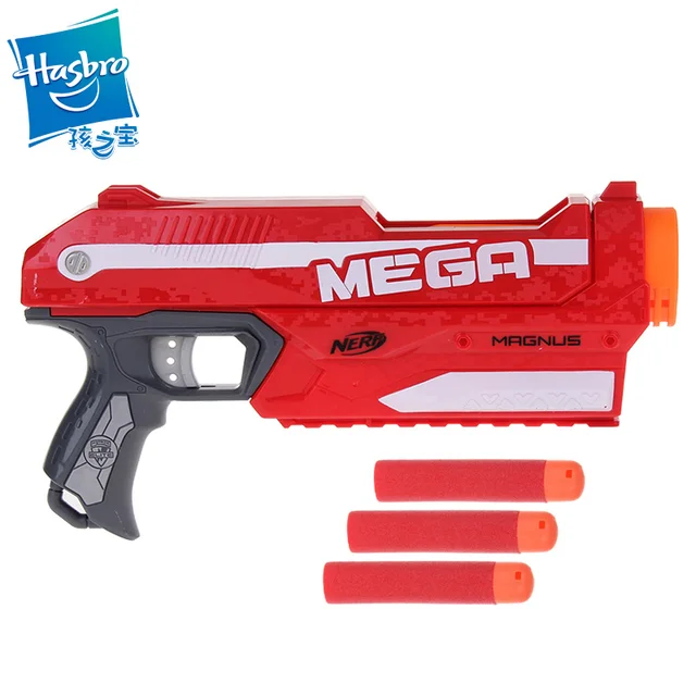 Magnus berlisensi Nerf Gun Elite Mega Blaster Dengan 3 Anak Panah