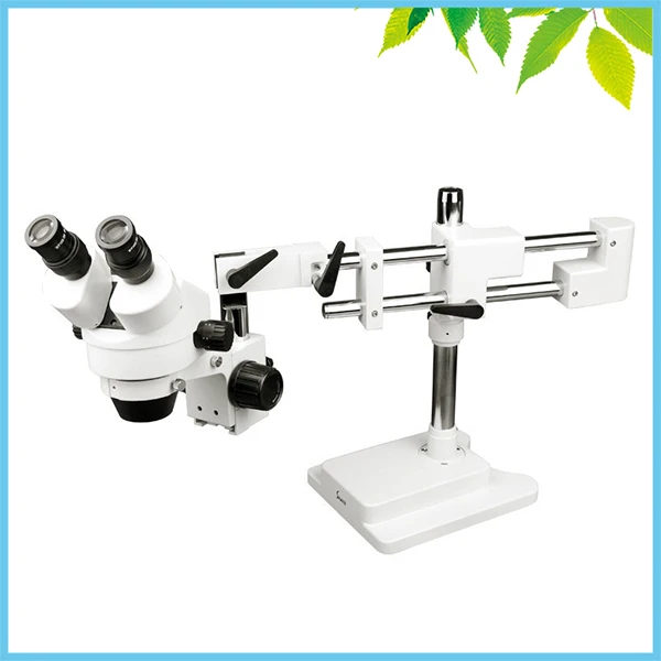 7X 45X Double Boom Stand Long Arm Binocular Stereo Zoom Microscope TXB1