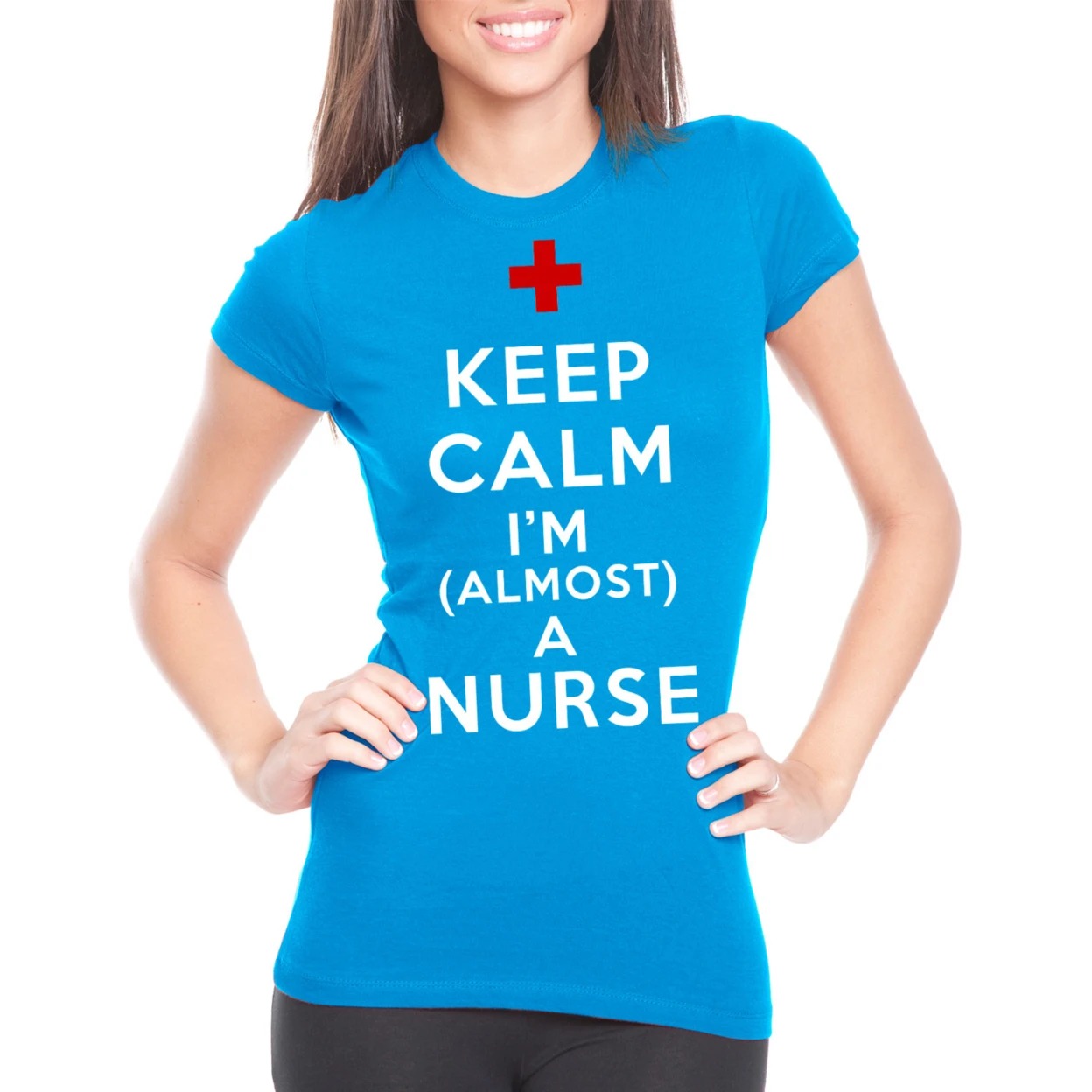 Future Nurse Keep Calm I'm A Almost A Nurse T-shirt Gift For Nursing Student Ladies T-shirt (1)