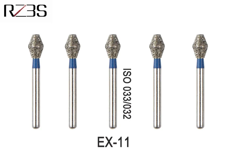 12 шт. стоматологический алмазный Бур FG 1,6 мм специальная форма Бур для NSK высокоскоростная воздушная турбина EX-11, EX-12, EX-20, EX-21