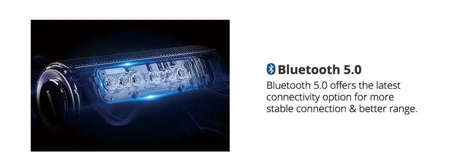 Tronsmart T6 Plus Bluetooth Speaker 40W Portable Speaker Deep Bass Soundbar with IPX6 Waterproof, Power Bank Function SoundPulse (5)