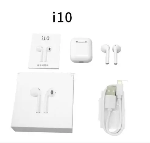 

i10 TWS Bluetooth Earphone For Air Pods Wireless Bluetooth Earphone With Mic Charging Box Wireless Mini Earphone In-Ear Headset
