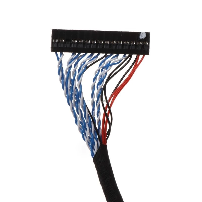 LVDS кабель с крючками D8 фиксация 30 двойные штифты 2 канала 8 бит шаг 1 0 мм 250 500 17 21