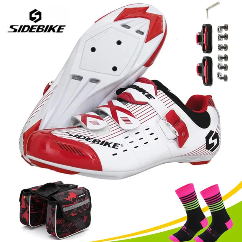 

SIDEBIKE off road Cycling Shoes Men 2019 Bike Ultra light carbon fiber Sole Auto-lock Bicycle Sport Shoes Zapatillas Ciclismo