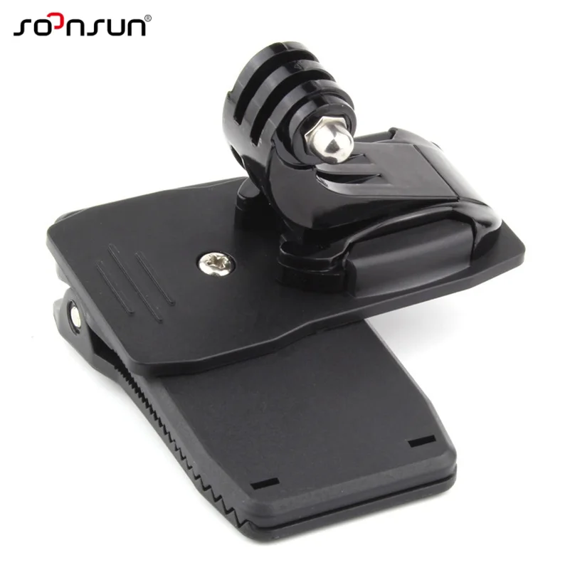 SOONSUN 360 градусов быстрый клип поворотный кронштейн крепление+ J-крючок для экшн-камеры GoPro Hero 7 6 5 4 SJCAM для спортивной экшн-камеры Xiaomi Yi