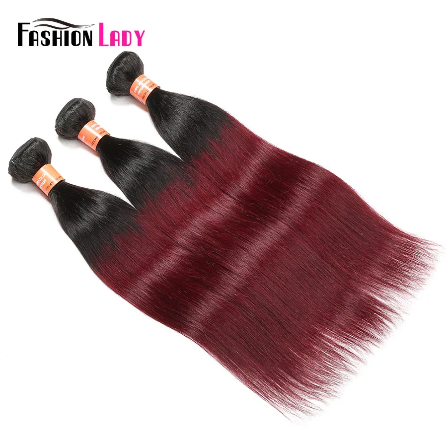 Fashion Lady Pre Colored 1b 99j Ombre Malaysian font b Straight b font font b Hair