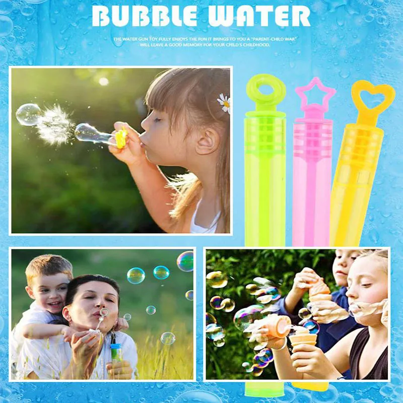 

15Pcs Funny colourful Bubble Soap Bottles Outdoor Bubble Toy Wedding Birthday Party Bubbles Maker Children's Toy