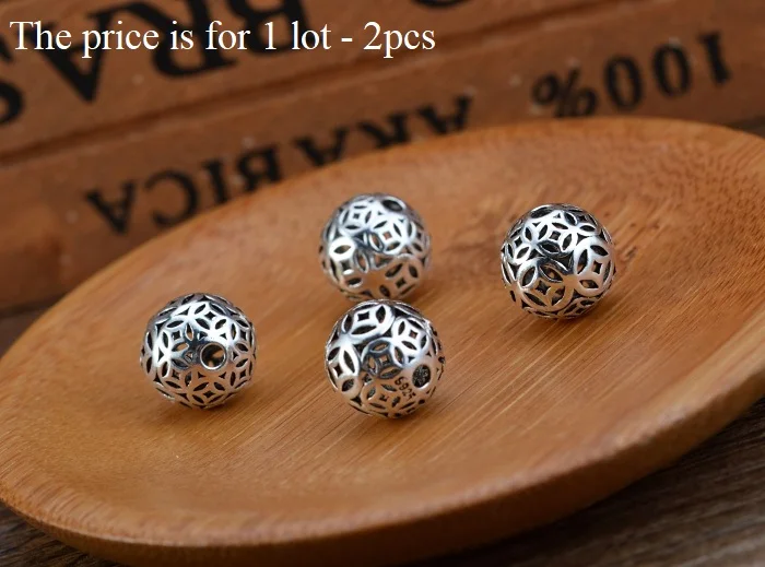 Бусины символы на удачу из серебра 925 пробы 2 шт.|bead charm bracelet|bracelet bead designsbead woven bracelet |