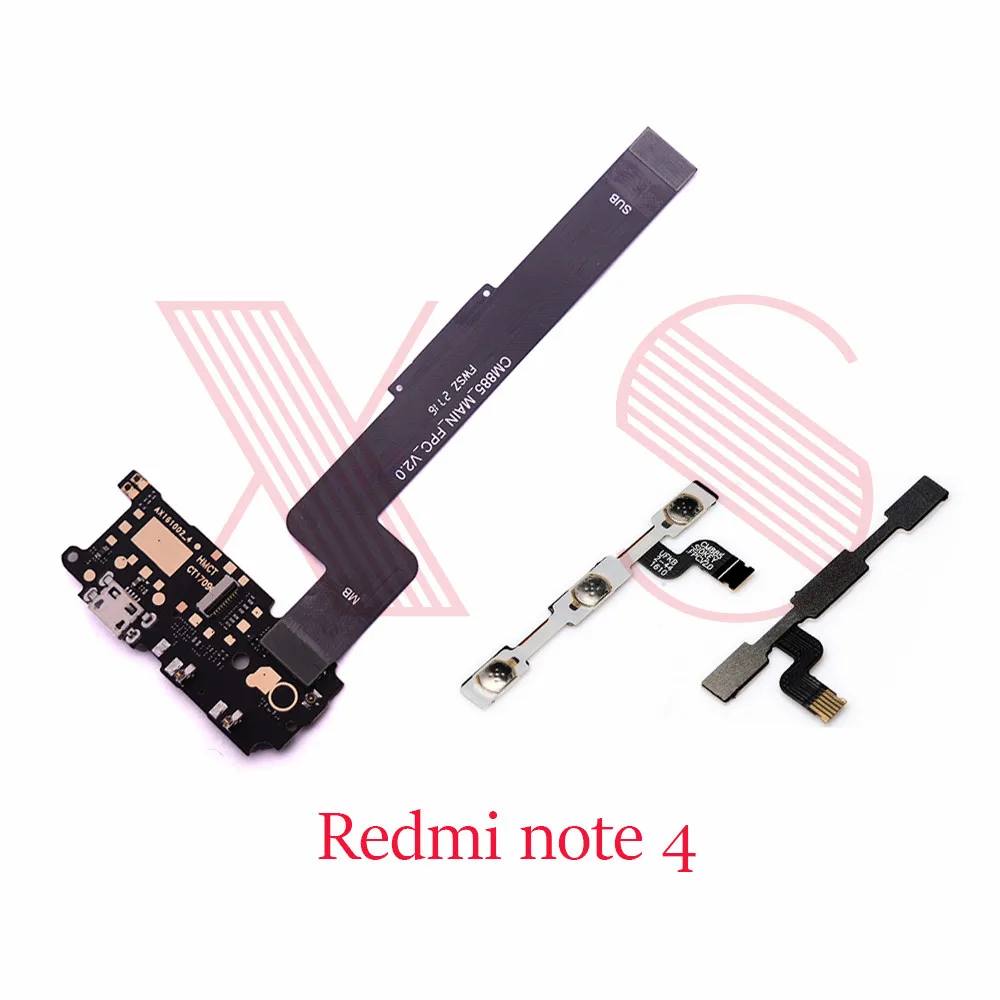 Зарядная плата для Xiaomi Redmi Note 4 Note4 MTK X20 гибкий кабель | Мобильные телефоны и