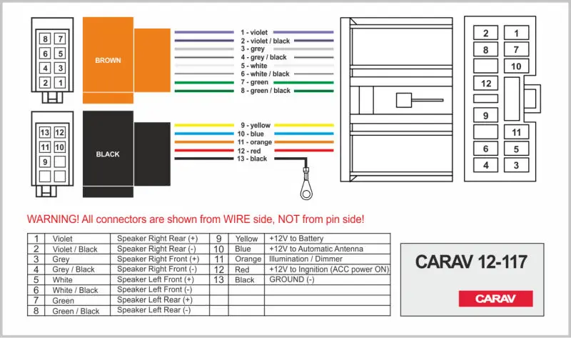 CARAV 07-003 Car Radio Installation Trim Fascia Panel