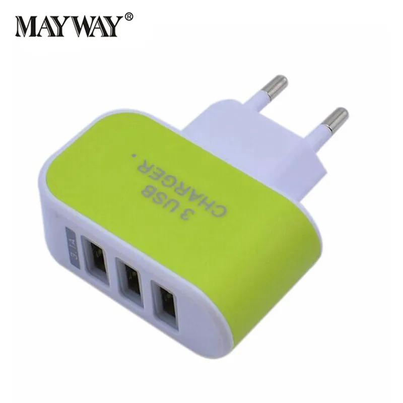 Универсальное зарядное устройство с 3 USB-портами адаптер для быстрой зарядки
