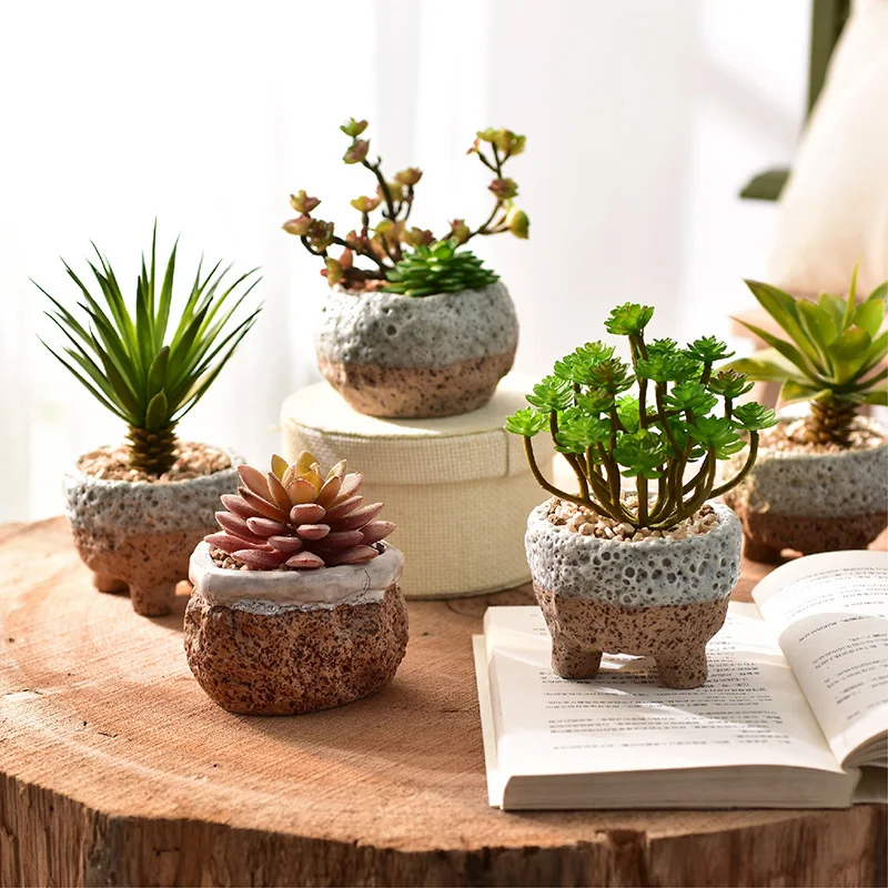 

Coarse Pottery Flowerpot More Meat Flowerpot Contracted, Korean Basin Very Invigorative Burn Department Office Green Plant Pot