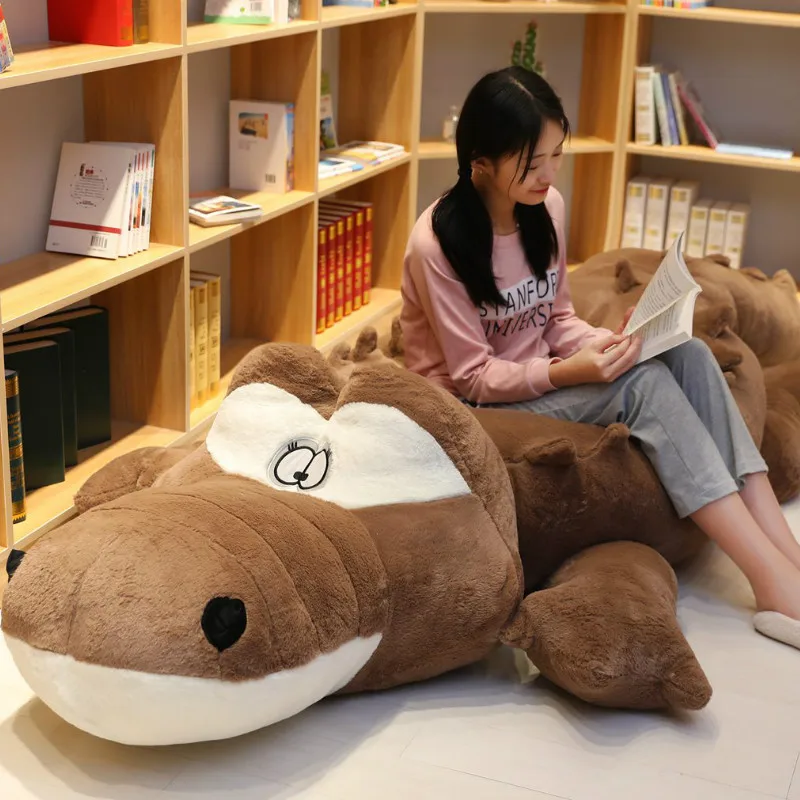 

Huge Plush Animal Toys Stuffed Crocodile Soft Pillow Large Plush Doll Animal Cushion Kids Doll for Children Girl Gift