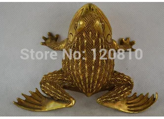 

Old Decorated Wonderful Handwork Copper Carve Spittor Get Rich Rare Lucky Statue