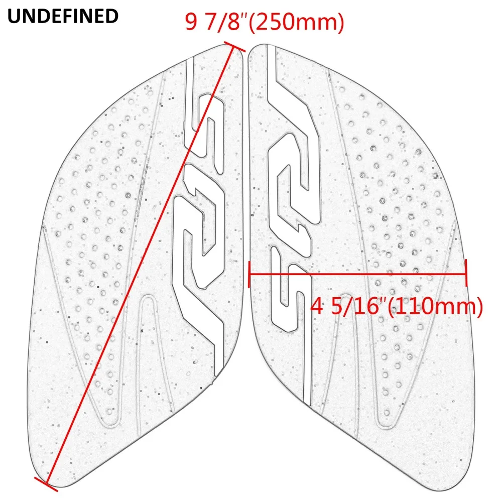 2 предмета стороны колена Ручка протектор Стикеры бак мотоцикла Pad тяги Нескользящие наклейка для Yamaha YZF-R15 YZF R15 Стикеры s Moto