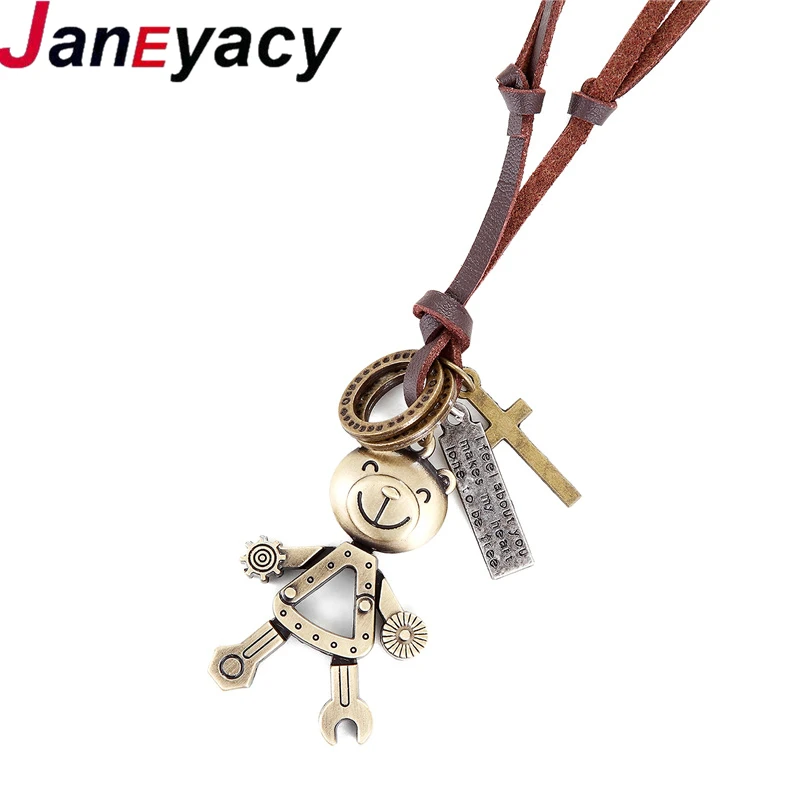

2018 New Fashion Accessories Men's Women's Necklaces Casual Vintage Adjustable Necklaces Guitar Leather Necklaces Ladies' Choice