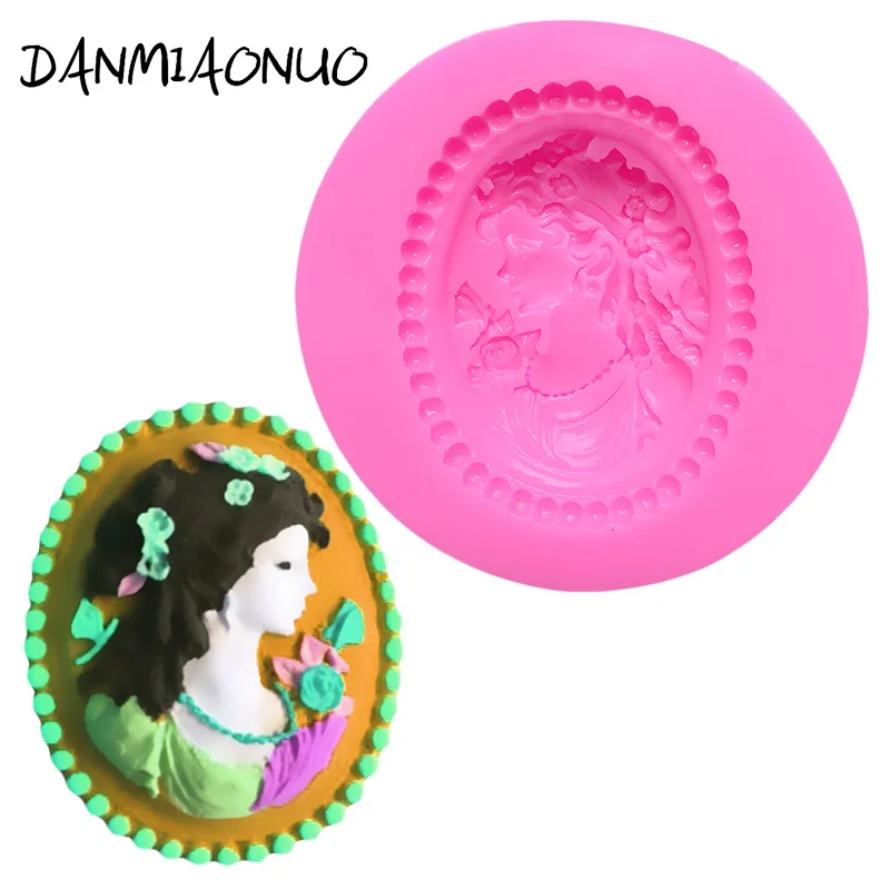 

DANMIAONUO Girl Silicone Mold Cake Decorating Set Baking Tools Woman Silicone Lace Mold Cake Fondant Cake Baking Silicone Muffin