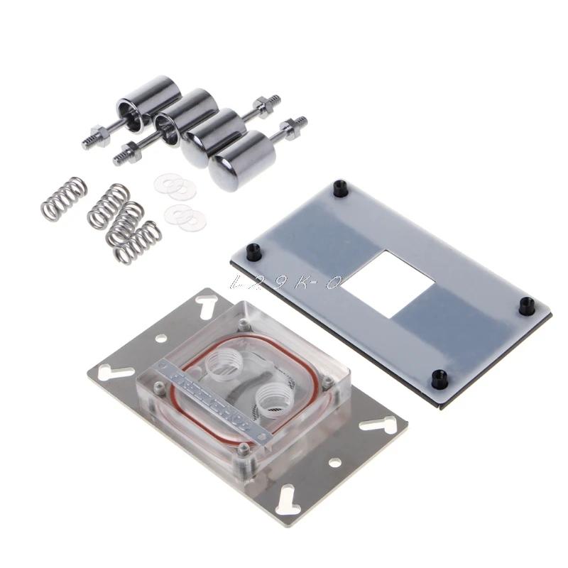 

CPU Acrylic Top Water Cooling Block Sprayable Liquid Block With Channel For AMD