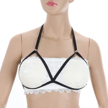 Women Fashion Gothic Strappy Cage Suspenders Choker Body Harness Harajuku Ladies Hollow Lace Strappy Bra Garter Stocking Women Fashion Gothic Strappy Cage Suspenders Choker Body Harness Harajuku Ladies Hollow Lace Strappy Bra Garter Stocking