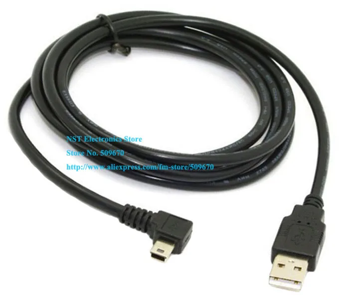 

Right Angled 90 Degree Mini USB B Type 5Pin Male to USB 2.0 Male Data Cable About 1.8M/Free Shipping/1PC