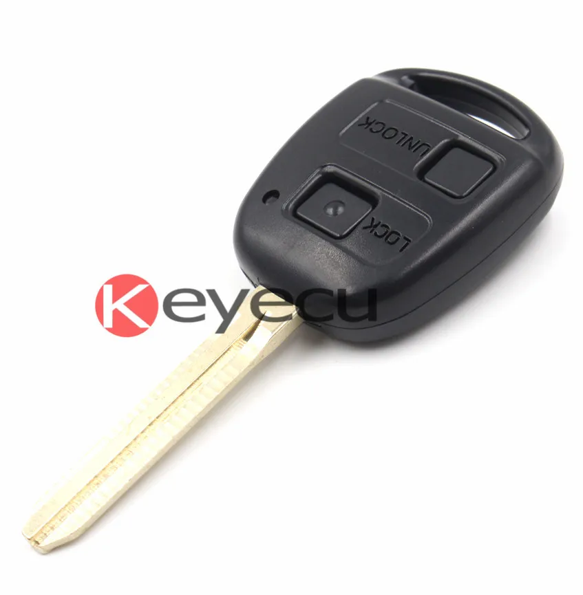 Новый дистанционный ключ KEYECU (Part #50171) 2 кнопки 433 МГц для Toyota с чипом 4D67 | Автомобили