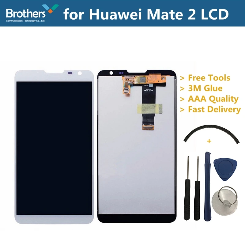 Lcd Screen For Huawei Mate 2 Lcd Display Touch Screen Digitizer For Huawei Asend Mate 2 Lcd Assembly Black Free Tool - Mobile Phone Lcd Screens - AliExpress
