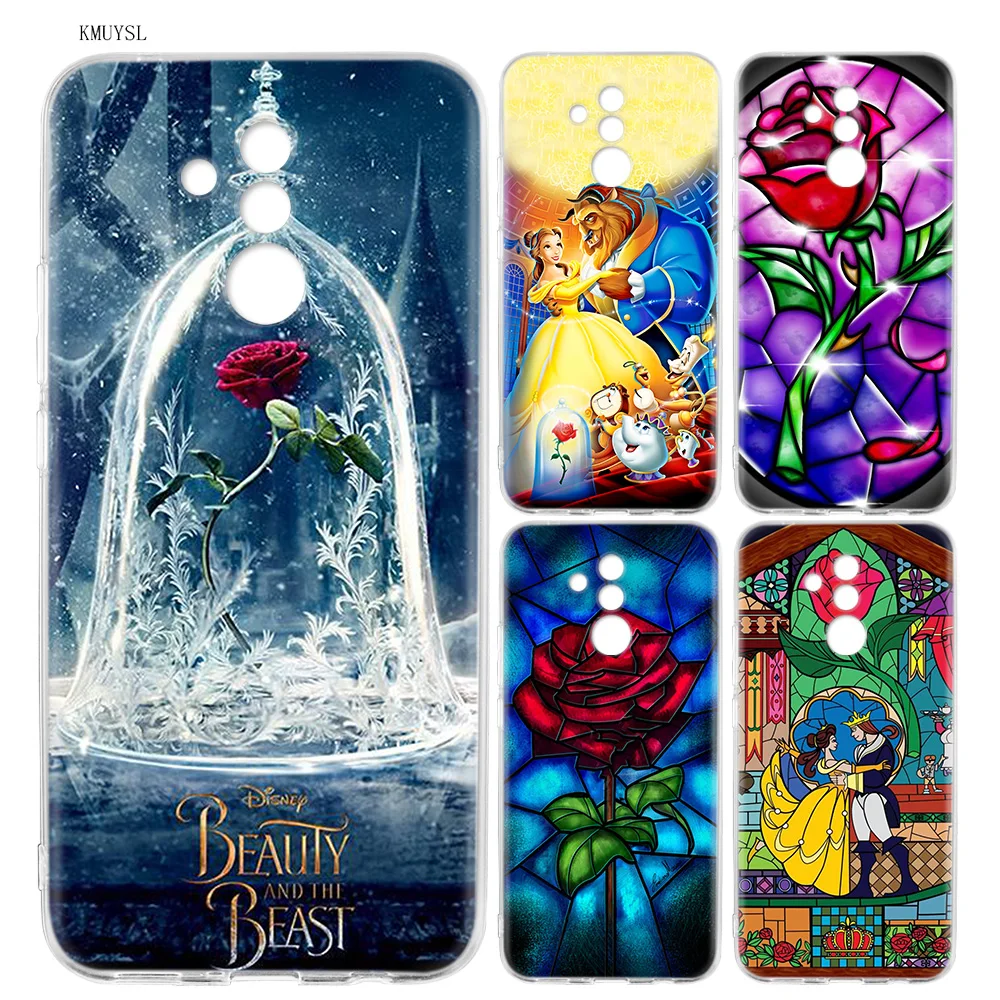 

KMUYSL Beauty And The Beast anime love Silicone Case for Huawei Mate 20 Lite Honor 10 8X Play Y6 Y5 Y7 Y9 Prime 2018 7A Pro 7C