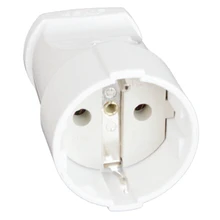 Электрическая гнездовая вилка для Европейская розетка конвертер белый и черный