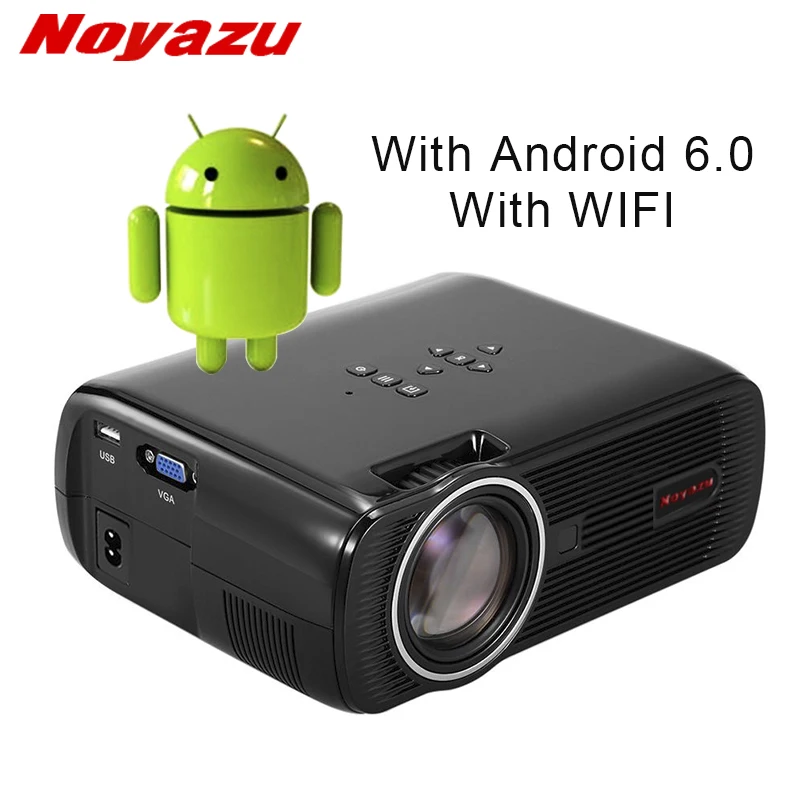 NOYAZU Android 6 0 проектор wifi bluetooth портативный HD светодиодный Светодиодный ТВ 3D