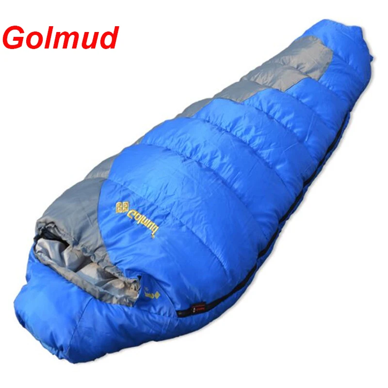 Get  -25~10 Adult Winter Thickening Mummy Sleeping Bag Outdoor Camping Warm Sleeping Bag With Compressio