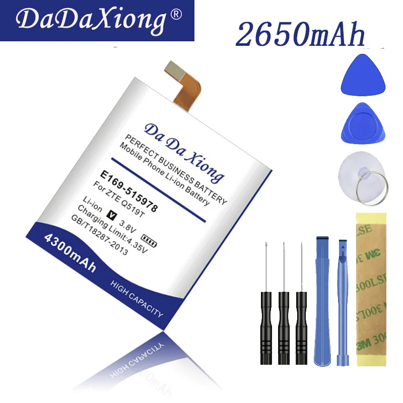

Original Da Da Xiong 4300mAh E169-515978 Battery for ZTE Blade X3 D2 Q519T A452 Cell Phone Battery