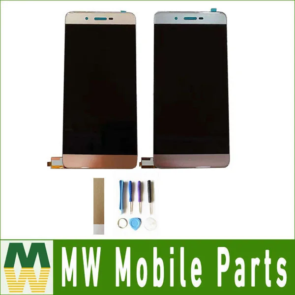 Kopen Voor Micromax Canvas Sap A1 Plus Q4260 Lcd Touch Screen Vergadering Vervanging Goud Grijs Kleur met kit